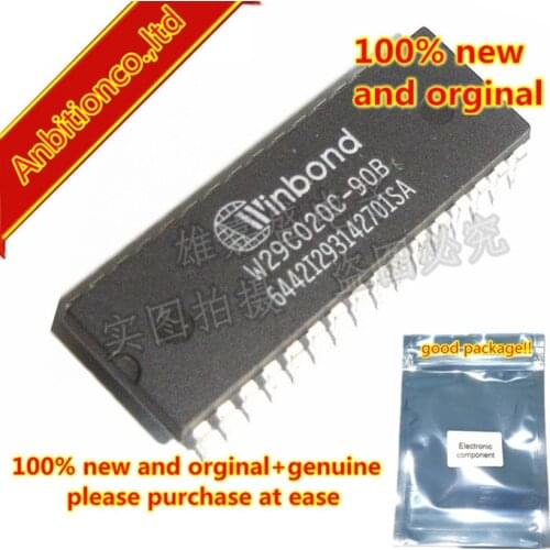 10pcs 100% new and orginal W29C020C-90B W29C020C DIP32 256K X 8 CMOS FLASH MEMORY in stock