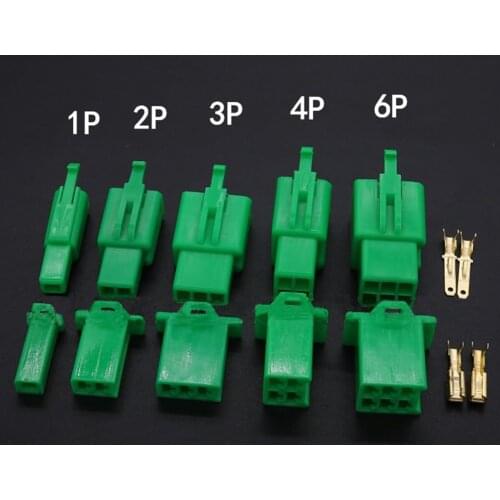 10pcs 2.8mm Motorcycle Electric Car Connector Joint 1 ''Male and Female Butt Plug Nylon Flame Retardant