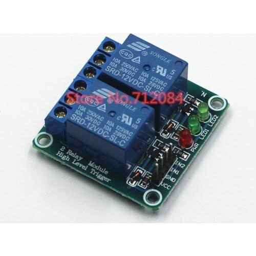2 Two Channel Relay Module 12V high level trigger Relay Expansion Board