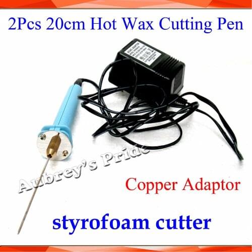 2Pcs 20CM Craft Hot Knife Styrofoam Cutter CUTS FOAM, KT Board WAX Cutting Machine+All Copper Voltage Transformer Adaptor Pen