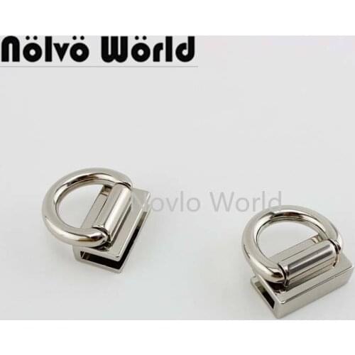 2 pieces, 27*17mm,metal side clip buckle shoes handbag chain connection buckle with rings handles diy hardware accessories