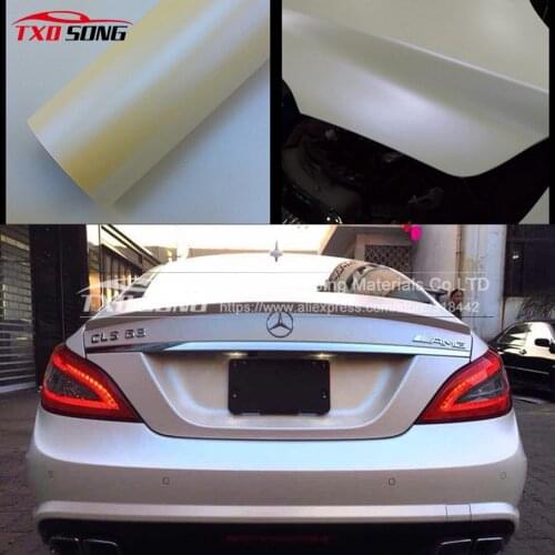 Free shipping matt pearl chameleon white to blue car sticker with air free bubbles Chameleon matte car wrap film
