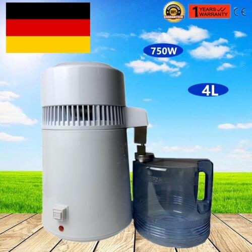 Housing Use Pure Water Distiller 4L 750W Distilled Water Machine Distillation Purifier Stainless Steel Water Filter CE Aprrovide