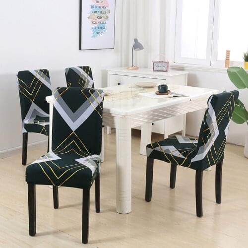 Floral Printing Stretch Elastic Chair Covers Spandex For Wedding Dining Room Office Banquet housse de chaise chair cover