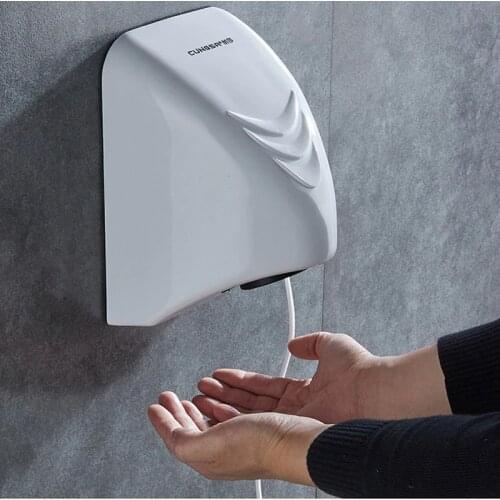 Electric Automatic Induction Hand Dryer Machine 20S Quick Cold Wind Hand Drying Machine Household Compact Wall Mount Type