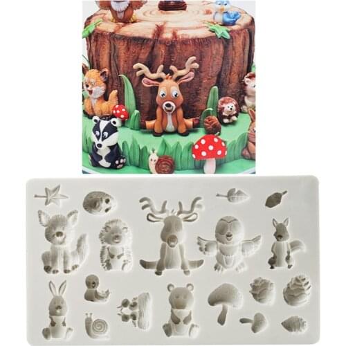 Animal Shape DIY Candle Crafts Molds New Year Cake Mold Easy 3D Animal Shaped Handmade Silicone Soap And Candle Mold