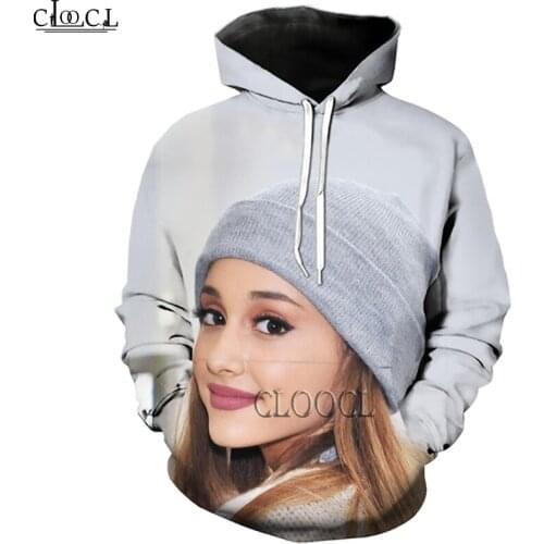 HX 2021 Newest Fashion Singer Ariana Grande 3D Print Men Women Hoodie Unisex Tracksuit Harajuku Hip Hop Tops Drop Shipping