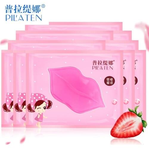 5pcs/lot Pilaten Moisturizing Collagen Nourishing Lip Mask lip plumper bioaqua Lips stickers labios holika holika lip care