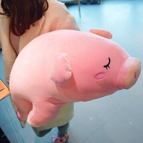 Dorimytrader Lovely 90cm Big Cartoon Pig Plush Pillow 35'' Giant Soft Animal Piggy Stuffed Toy Doll Baby Present DY60215