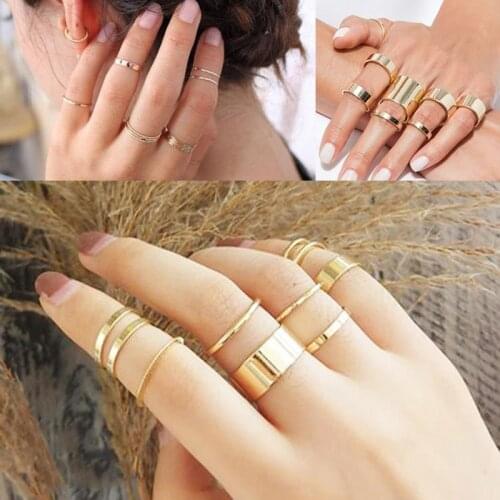 Minimalist Stacking Ring Set, Chic Twist Pinky Promise Rings for Women, Anti Allergy Stainless Steel Metal Wedding Bands Jewelry