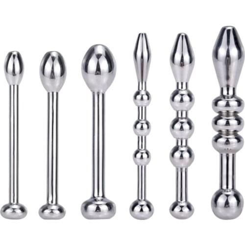 New Metal Male Penis Urethra Plug Dilator Sounds Urethral Expander Stimulation Masturbation Couple Game SM Sex Toys