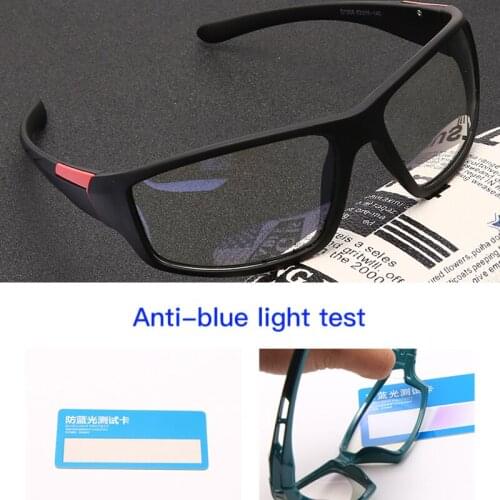 2021 New Anti Blue Light Blocking Glasses Frame Men Women Clear Lens Computer Gaming Eyeglasses Black Sport Eyewear Spectacles