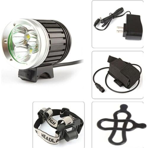 Securitying Sales NEW Waterproof 4 mode 2400 Lumen 3 x XML T6 LED Front Bicycle Bike Light Head Lamp & Headlight Headlamp