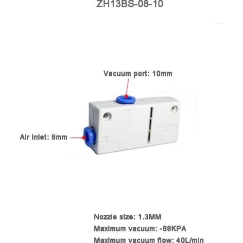 SHUYI ZH13BS-08-10 Vacuum generator Box type One-touch connection ZH series