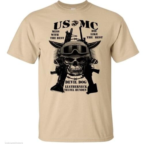 U.S. Marines, Usmc T-Shirt, Marine Corps, Semper Fi, Military, Veteran, Usa 2019 Newest Fashion Tops Summer Cool Funny