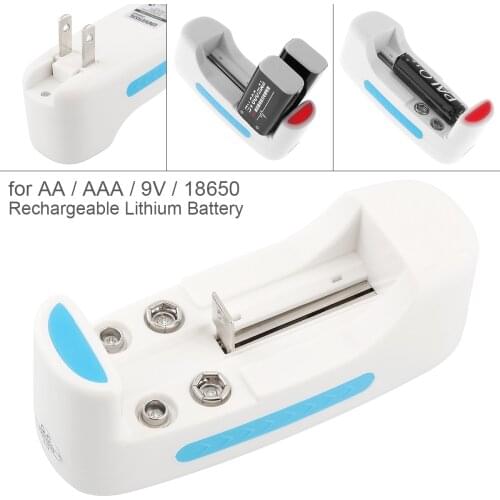 PALO 1 Slot 3.7V 4.2V Smart Battery Charger with Over Current Protection for AA / AAA / 9V / 18650 Rechargeable Lithium Battery