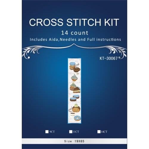21X67CM 14CT Top Quality Beautiful Sell Counted Cross Stitch Kit Food Coffee Tea Sandwich Cake Bread Doughnut riolis 1257