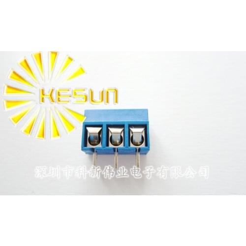 200PCS KF301-5.0-3P KF301 "- "Screw 3Pin 5.0mm Straight Pin PCB Screw Terminal Block Connector