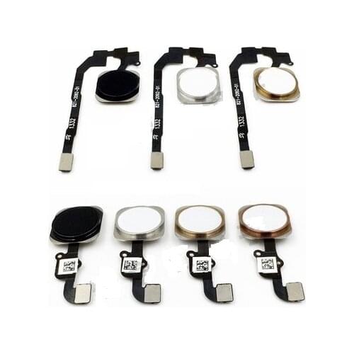 50pcs/lot Home Button with Flex Cable for iPhone 5S 6g 6 6s plus 7g 7 Plus Home button Flex Assembly
