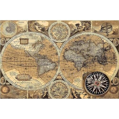 DIY Diamond Embroidery Countdown world map Square/Round Mosaic Rhinestones Full Diamond Painting Cross Stitch Home Decor FG1258