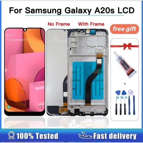 For Samsung Galaxy A20s LCD Display A207 2019 Touch Screen Digitizer Assembly SM-A207F/DS A207U replacement + tools + glue