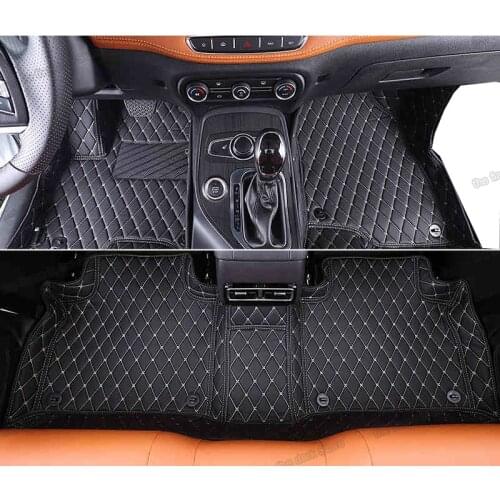 Lsrtw2017 for chery tiggo 5x leather car floor mats rug carpet interior accessories 2017 2018 2019 2020 2021 4 automobile