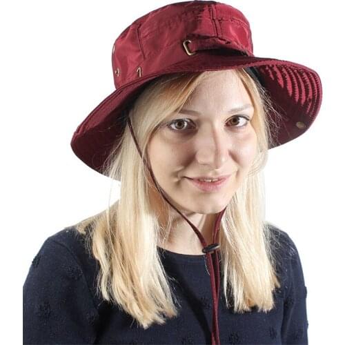 Sun Protector Bucket Hat Men Women Summer Boonie Hat UV Cut Military Army Hiking Tactical Fishing Hats Belt Band Bob Hat