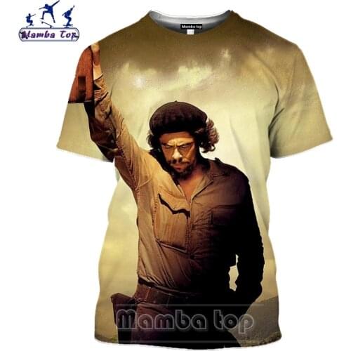 Mamba Top Che Guevara Tshirt Men Marxism Cosplay 3D Cuban Revolutionary Leader Women T Shirt Politician Symbol Of Sport Clothing