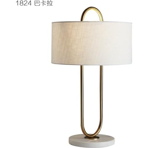 Postmodern minimalist creative Nordic model room designer living room study bedroom bedside marble decorative table lamp