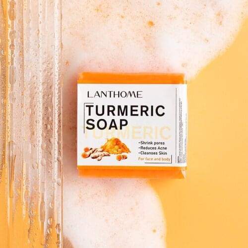 Lanthome Kojic Acid Soap Dark Black Skin Lightening Soap Hand Made Soap Glutathione Whitening Soap SkinBrighten Face