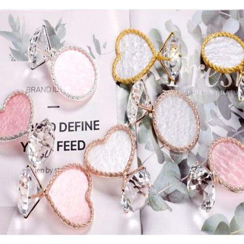 1Pcs Hot SaleDiamond False Nail Art Plate Display Stand Golden Ring Agate Palette Polish Gel Photo Showing Shelf Manicure Tools