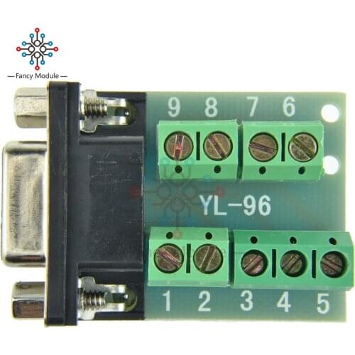 DB9 connector female adapter signals Terminal module RS232 Serial to Terminal