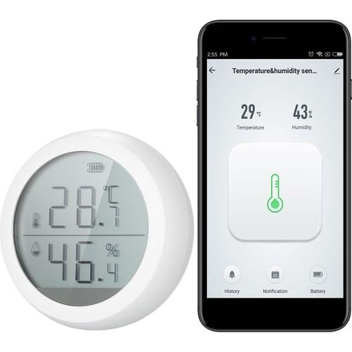 Wifi Gateway Smart Hub for Smart Thermometer Hygrometer for Alexa Google Home Tuya Zigbee App Remote Control Wi-Fi Bridge