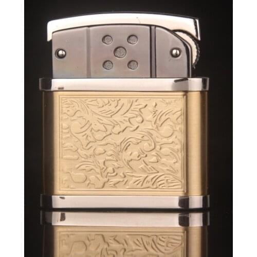 High Quality Grinding Wheel Open Flint Fire Starter Portable Butane Gas Lighter Gadgets For Men Stainless Cigarette Accessories