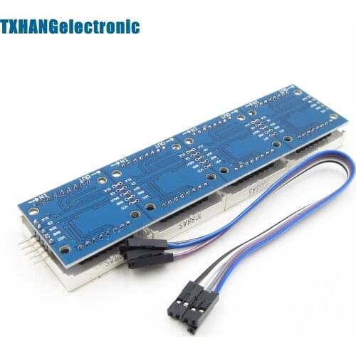 1 MAX7219 dot matrix module microcontroller module 4-in-1 display electronics components diy