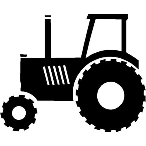 10.2cm*8.3cm Tractor Fashion Vinyl Stickers Decor Decal Car-Styling Black/Silver S3-5284