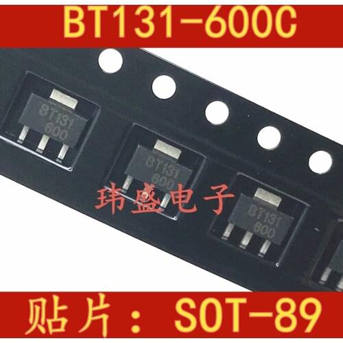 10pcs BT131 encapsulated SOT-89 BT131-600C