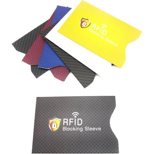 2Pc Anti Rfid NFC Wallet Blocking Reader Lock Bank Card Holder Id Bank Card Case Protection Metal Credit Card Holder Aluminium