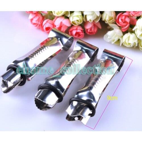 3Pcs Food Grade Stainless Steel Metal Cake Lace Clip Pastry Tools Cupcake Biscuit Press Cookie Figure Mold Tong Fondant Embosser