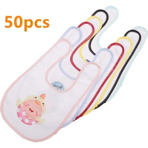 50pcs Sublimation Blanks Baby Bibs with Magic Type Sublimation Products