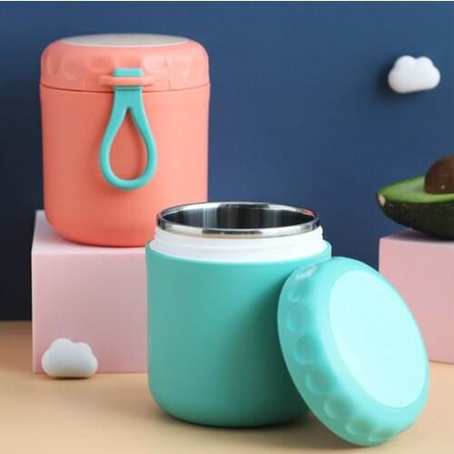 500ml Thermal Lunch Box Food Container 304 Stainless Steel Vaccum Cup Soup Cup Insulated Lunch Box For School Термочашка