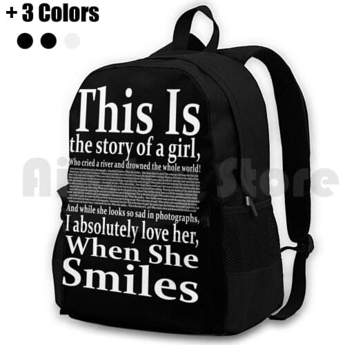 Absolutely ( Story Of A Girl ) Lyrics : By Nine Days Outdoor Hiking Backpack Riding Climbing Sports Bag Absolutely Story Of A