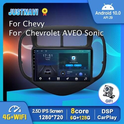 Android 10.0 Car Radio For Chevrolet AVEO Sonic 2017-2021 GPS Multimedia Player GPS WIFI Autoradio IPS Screen Navigation No 2din
