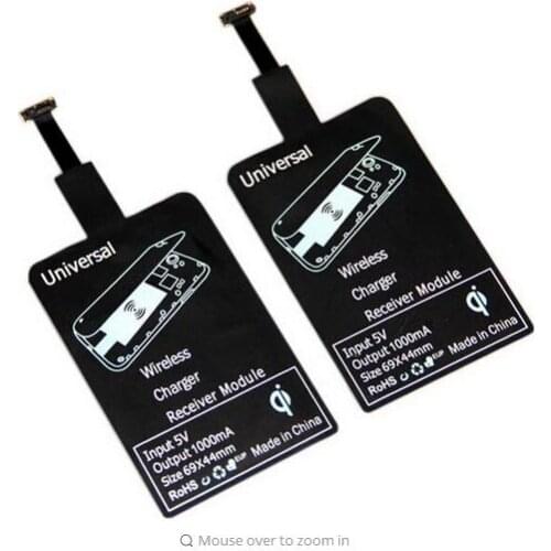 Android Micoro Universal USB QI Wireless Charger Portable Receiver adapter coil quick Charging Bank