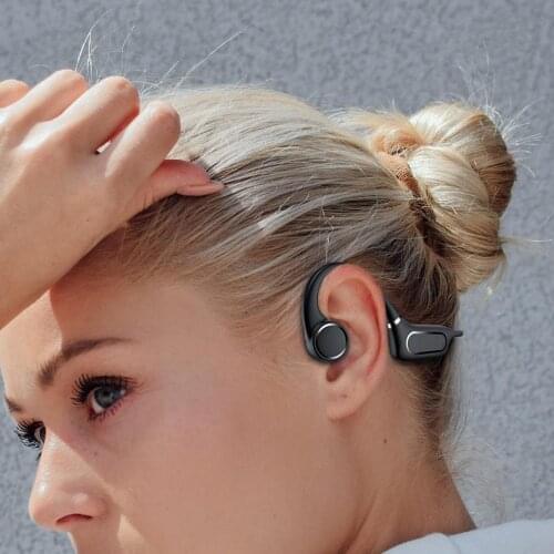 H12 Bluetooth 5.0 Wireless Headphones Bone Conduction Earphone Outdoor Sport Headset with Mic IP55 Waterproof