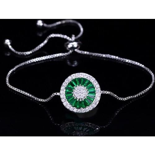 DEELAN Fashion bracelet for women Charms Bangle Crystal zircon adjustable Bracelets jewelry Valentine gift Drop shipping