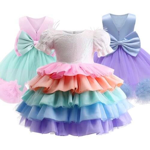 Kids Dresses for Girls Flower Girl Dresses for Party & Wedding Children Christmas Costumes Toddler Clothes Vestidos Infantil