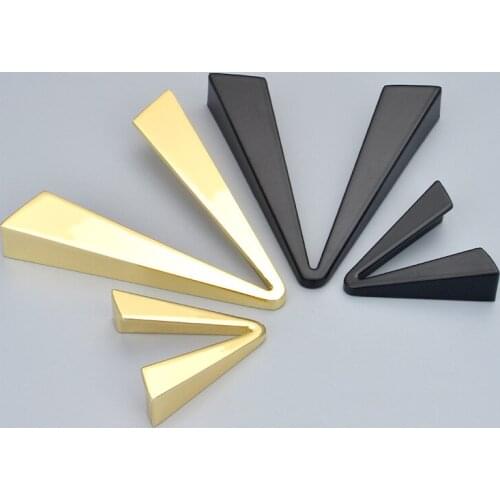 Kitchen Cabinet Door Handle Black Gold V-shaped Furniture Handle Modern Wardrobe Drawer Knob Luxury Triangle Home Decoration