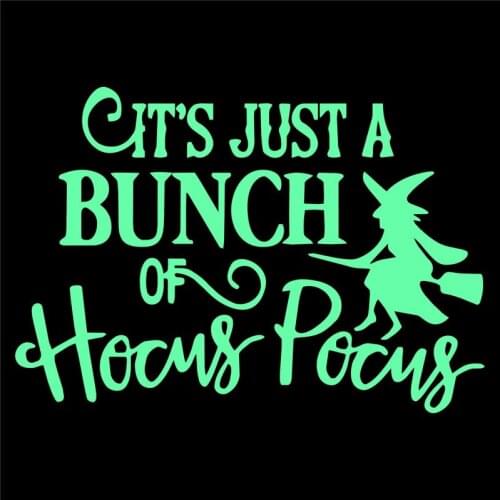 Halloween Wall Stickers Glowing Witch Wall Decal Kids Rooms Festival Decoration Cartoon Luminous Stickers Home DIY Letters Decor