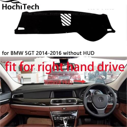 For BMW 5 series 5GT right hand drive dashboard mat Protective pad black color car-styling Interior Refit Sticker Mat products